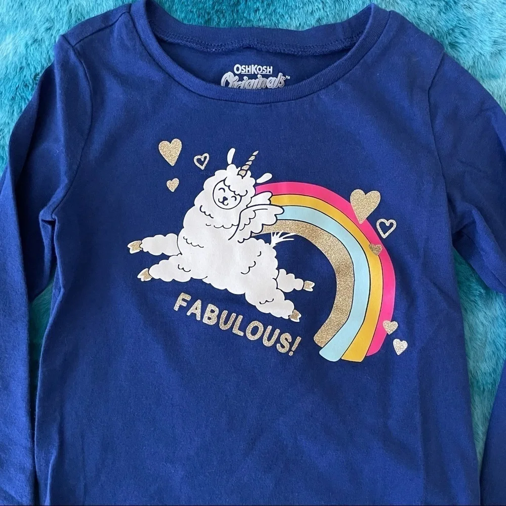 OshKosh B’gosh Toddler Girl Long Sleeve Graphic Tee Size 2T